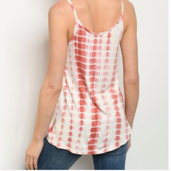 Tie front tie dye tank top - Picture 4 of 5